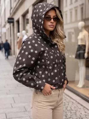 Dámská bunda DSTREET HNĚDÁ