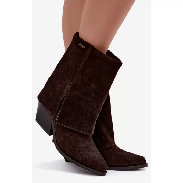  Dámské kozačky BIG STAR SHOES UU274115 BROWN/BEIGE SHADOWS 