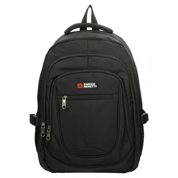  Batoh Enrico Benetti Hamburg Notebook Backpack 35,5 l Black BLACK 