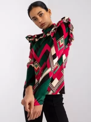 Dámská halenka ITALY MODA DHJ-BZ-6533C-1.81P DARK GREEN