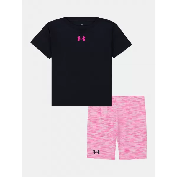  Dívčí souprava UNDER ARMOUR TWIST BIKE SHORT SET UASII0PR-001 ČERNÁ 