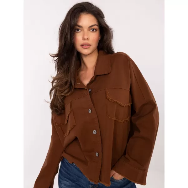  Dámská košile RUE PARIS IT-KS-FL5779.87 BROWN 
