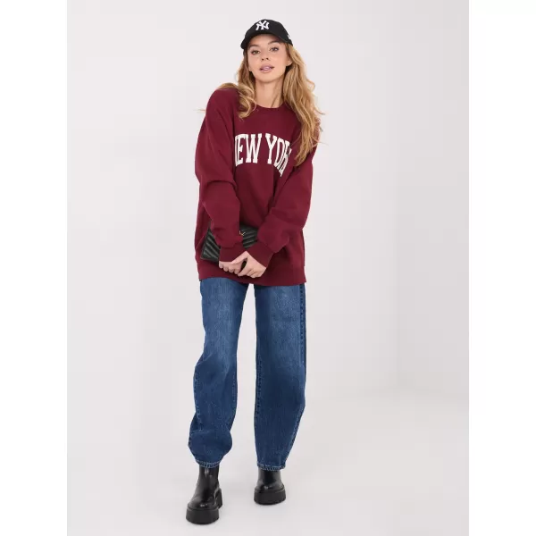  Dámská mikina FACTORY PRICE WT-BL-A1062.29 BURGUNDY 