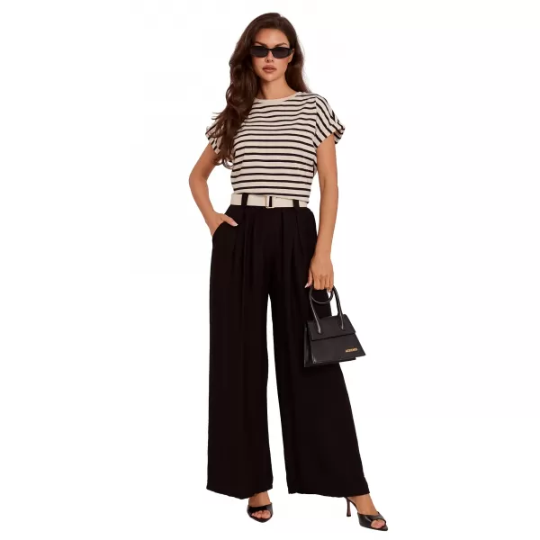  Dámské kalhoty RUE PARIS IT-SP-10358.16 BLACK 
