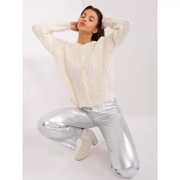  Dámský svetr WOOL FASHION ITALIA AT-SW-2346-2.99P ECRU 