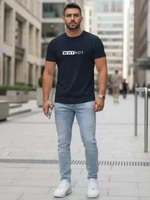 Pánské triko DSTREET TMAVĚ MODRÁ