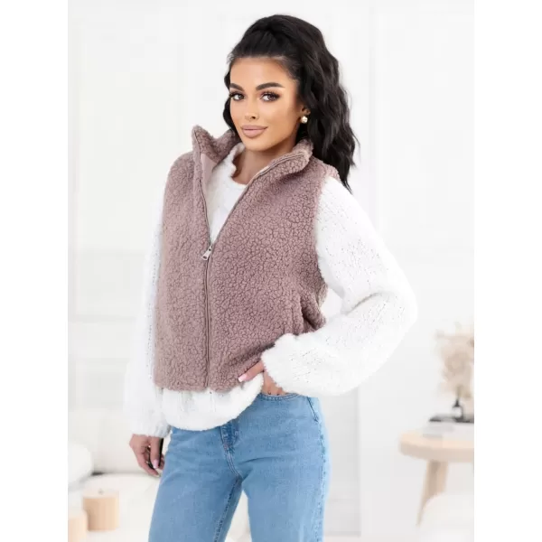  Dámská vesta FACTORY PRICE CS-KZ-1403.00P DARK BEIGE 