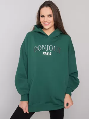 Dámská mikina RUE PARIS RV-BL-7357.35X DARK GREEN