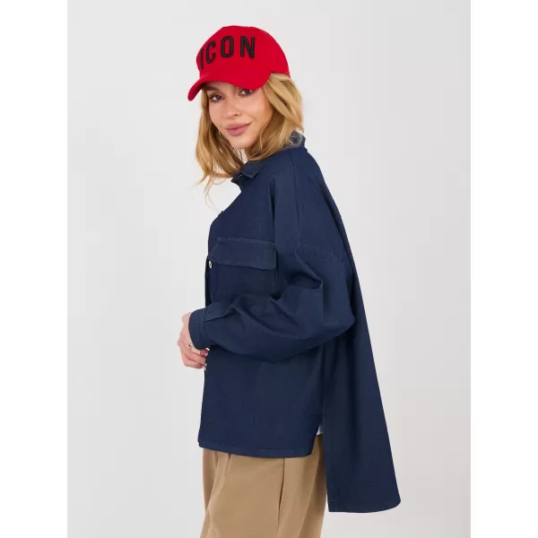  Dámská košile ITALY MODA IT-KS-FL9968.28 NAVY 