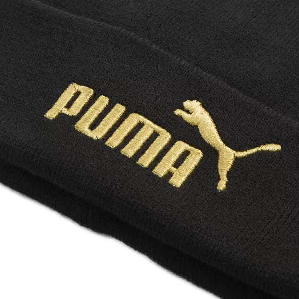  Čepice PUMA ESS GOLD NO.1 LOGO MID CROWN BEANIE 02757501 PUMA BLACK 