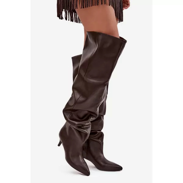  Dámské kozačky BOTO 8506 BROWN 