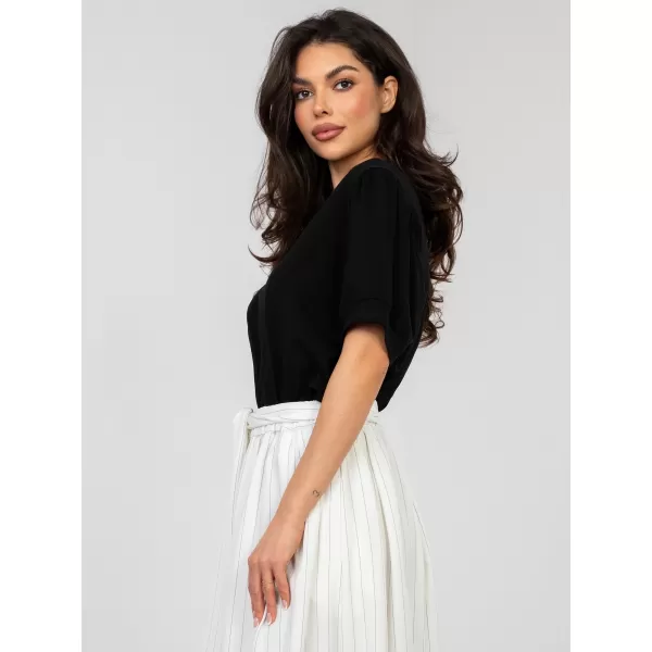  Dámská halenka RUE PARIS RV-BZ-A1184.21 BLACK 