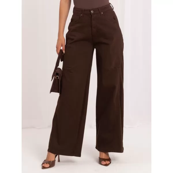  Dámské džíny ITALY MODA IR-SP-TK512.81 BROWN 