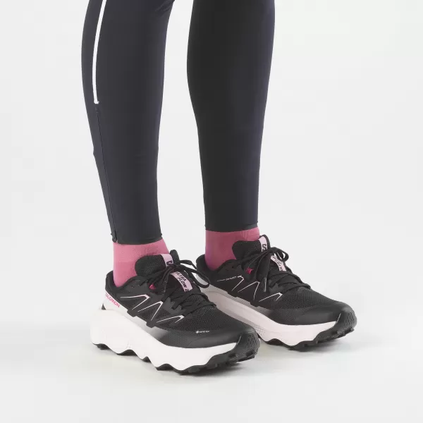  Dámské boty SALOMON ULTRA FLOW 2 GORE-TEX L49299500 BLACK/DAWN PINK/VANILLA ICE 