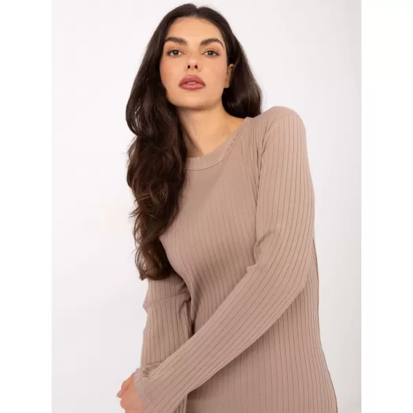  Dámské šaty RUE PARIS RV-SK-A1049.99 DARK BEIGE 