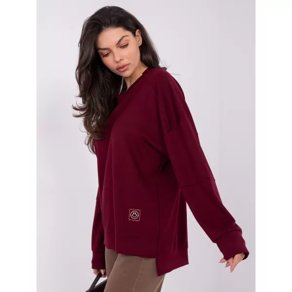  Dámská mikina RUE PARIS RV-BL-A1063.96 BURGUNDY 