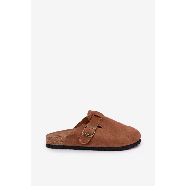  Dámské pantofle BIG STAR SHOES RR274A387 BROWN/BEIGE 
