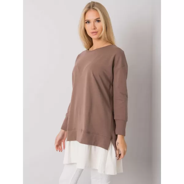  Dámská tunika RUE PARIS RV-TU-7183.33P BROWN 