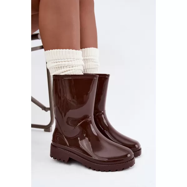 Dámské holínky BOTO 2783 DARK BROWN 