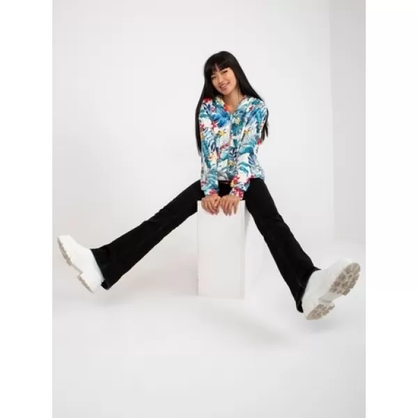  Dámská mikina RUE PARIS RV-BL-8120.69P WHITE-BLUE 