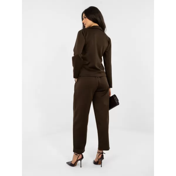  Dámské kalhoty ITALY MODA IT-SP-10006.76 DARK BROWN 