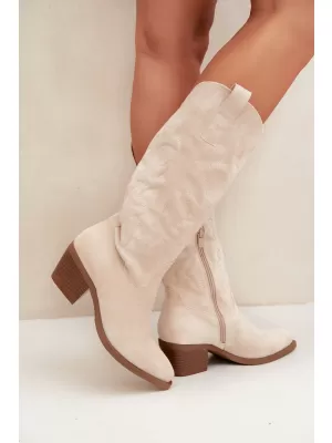 Dámské kozačky BOTO 7689A BEIGE