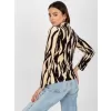 Dámská halenka RUE PARIS RP-BZ-8187-1.02X BLACK AND BEIGE