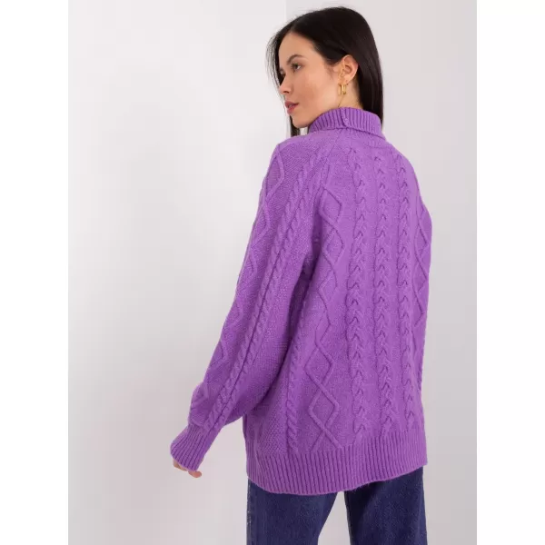  Dámský svetr WOOL FASHION ITALIA AT-SW-2355-2.19P VIOLET 