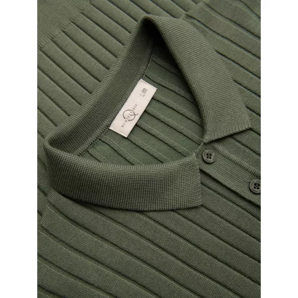  Pánské polo tričko OMBRE OM-POSS-0180 OLIVE 