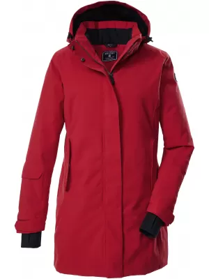 Dámská parka KILLTEC KOW 20 ČERVENÁ