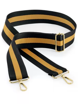 Popruh na tašku BagBase | BG 765 BLACK/MUSTARD