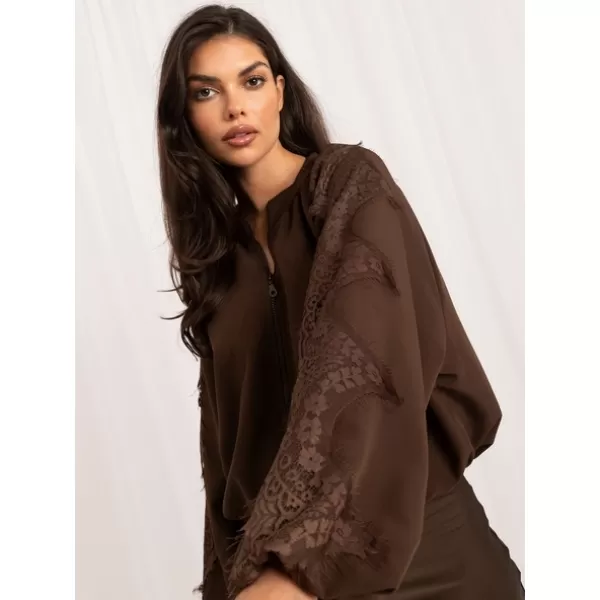  Dámská bunda ITALY MODA MI-KR-3537.74 BROWN 