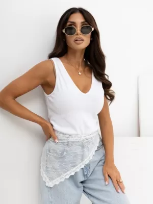 Dámský top RUE PARIS RV-TP-A1438.29 WHITE
