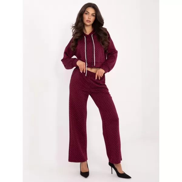  Dámský set RUE PARIS IT-KMPL-21719.86 BURGUNDY 