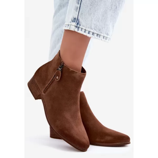  Dámské kotníkové boty VINCEZA 133136 LIGHT BROWN 