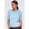 Dámská halenka OMBRE OW-TS-E0084 BLUE