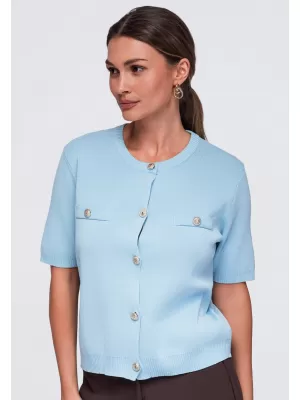 Dámská halenka OMBRE OW-TS-E0084 BLUE