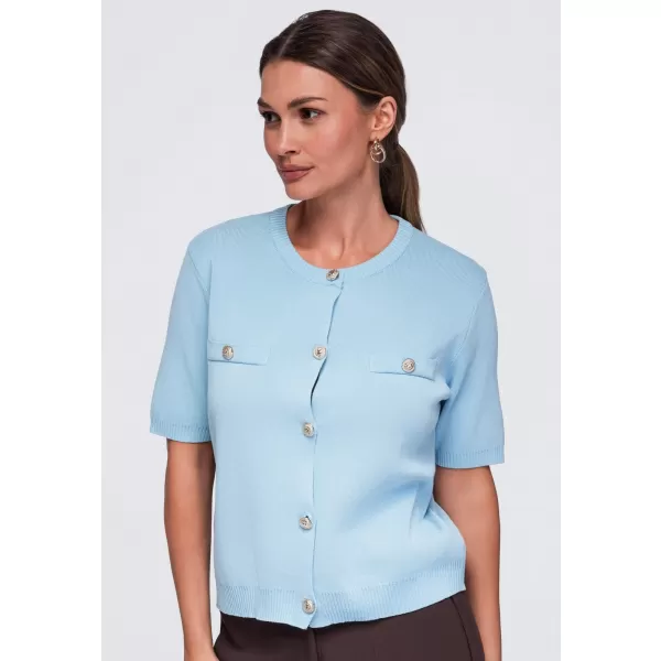  Dámská halenka OMBRE OW-TS-E0084 BLUE 
