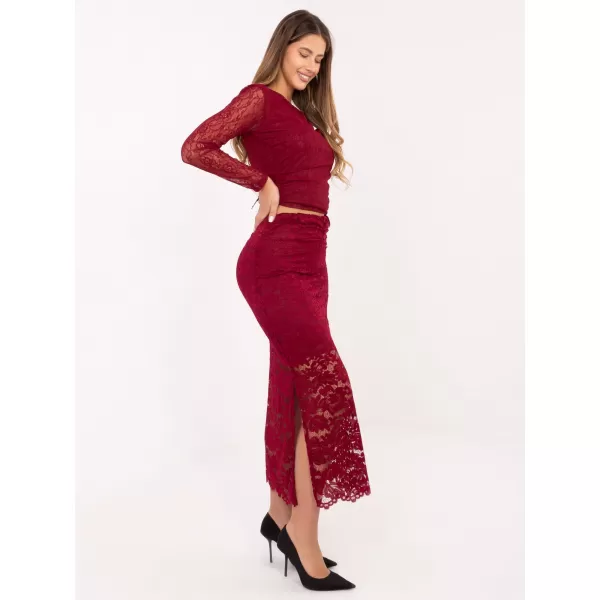  Dámská sukně ITALY MODA MI-SD-G9137.16P BURGUNDY 