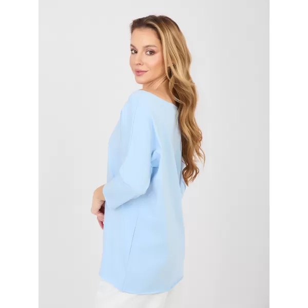  Dámská halenka RUE PARIS RV-BZ-A1187.36 LIGHT BLUE 