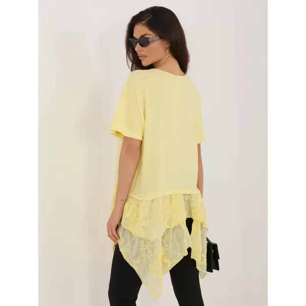  Dámské triko ITALY MODA IT-SK-81869.54 BRIGHT YELLOW 
