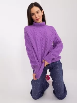 Dámský svetr WOOL FASHION ITALIA AT-SW-2355-2.19P VIOLET