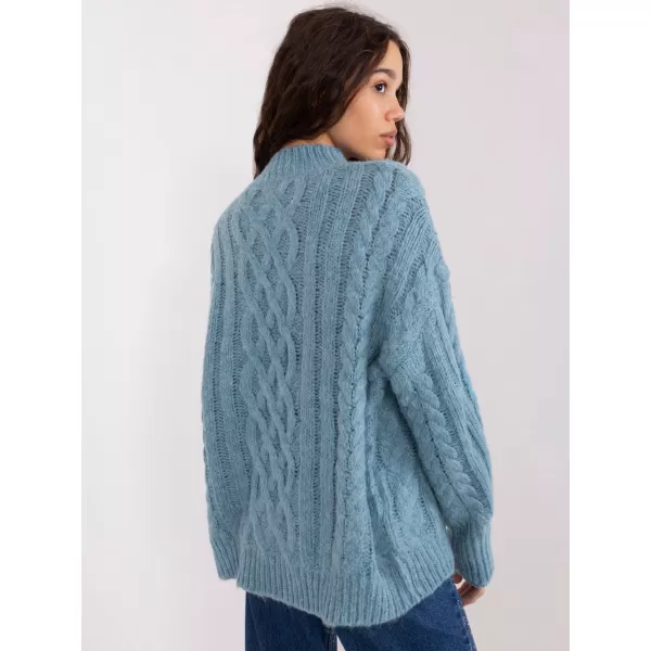  Dámský svetr WOOL FASHION ITALIA AT-SW-2363-2.30 BLUE 