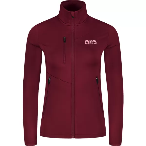  Dámská powerfleece mikina NORDBLANC CRISP NBSFL8338 VÍNOVÁ 