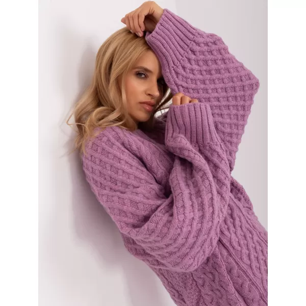  Dámský svetr WOOL FASHION ITALIA AT-SW-2367-2.64P VIOLET 