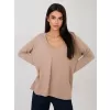 Dámské triko RUE PARIS RV-BZ-A1092.47 DARK BEIGE