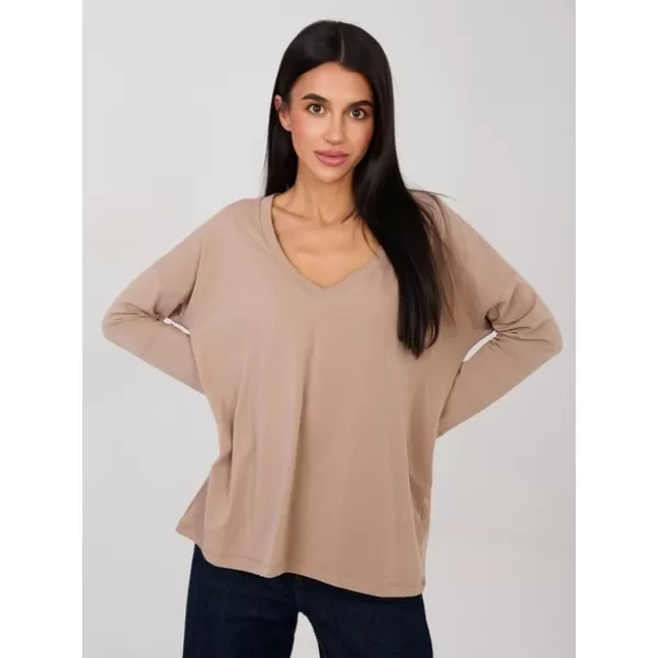  Dámské triko RUE PARIS RV-BZ-A1092.47 DARK BEIGE 