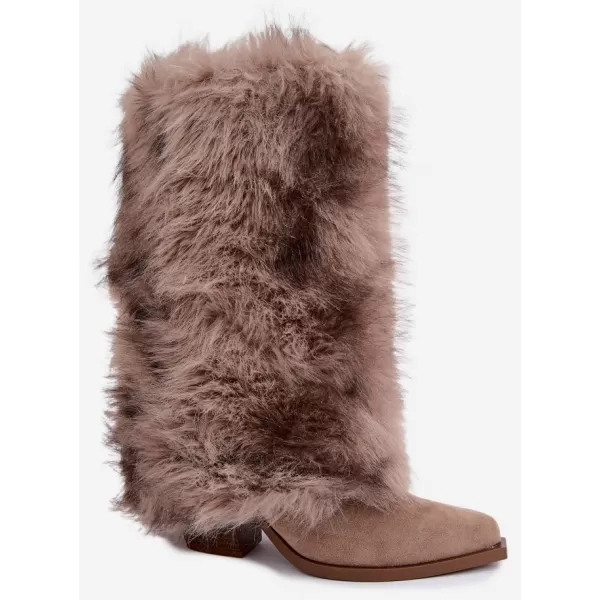  Dámské kozačky BOTO 2508A BEIGE 