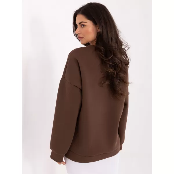  Dámská mikina ITALY MODA MI-BL-4216.15 BROWN 