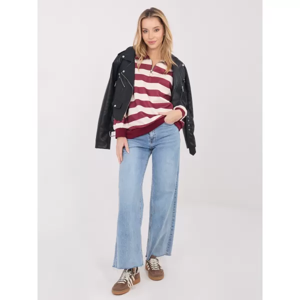  Dámská halenka ITALY MODA IT-BZ-9981.06 BURGUNDY 